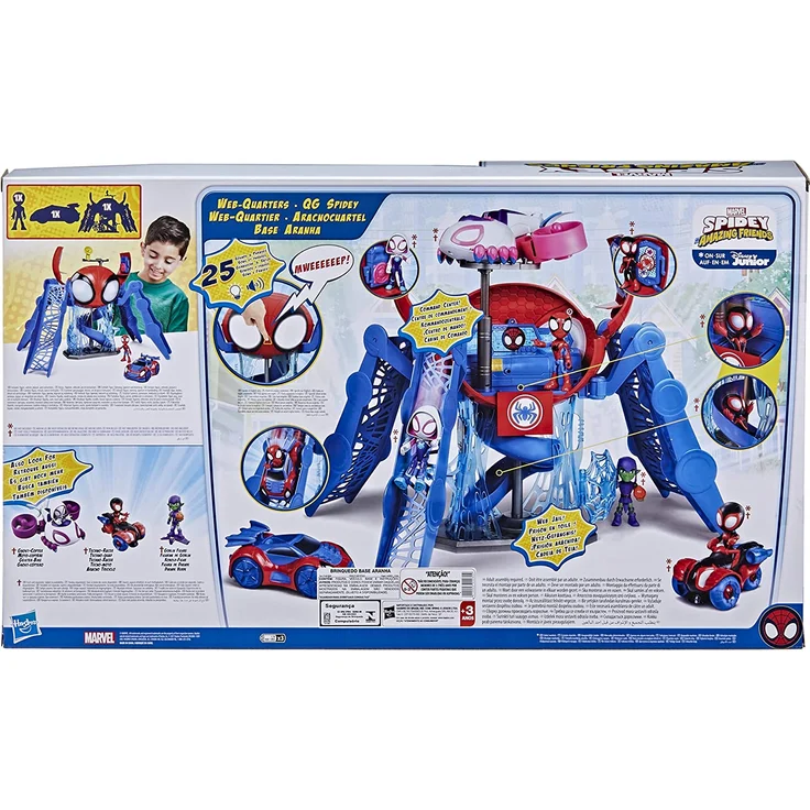 Marvel Web-Quarters Playset Aktion/Abenteuer Spidey and His Amazing Friends 3 Jahr(e) AAA Mehrfarbig – Bild 5