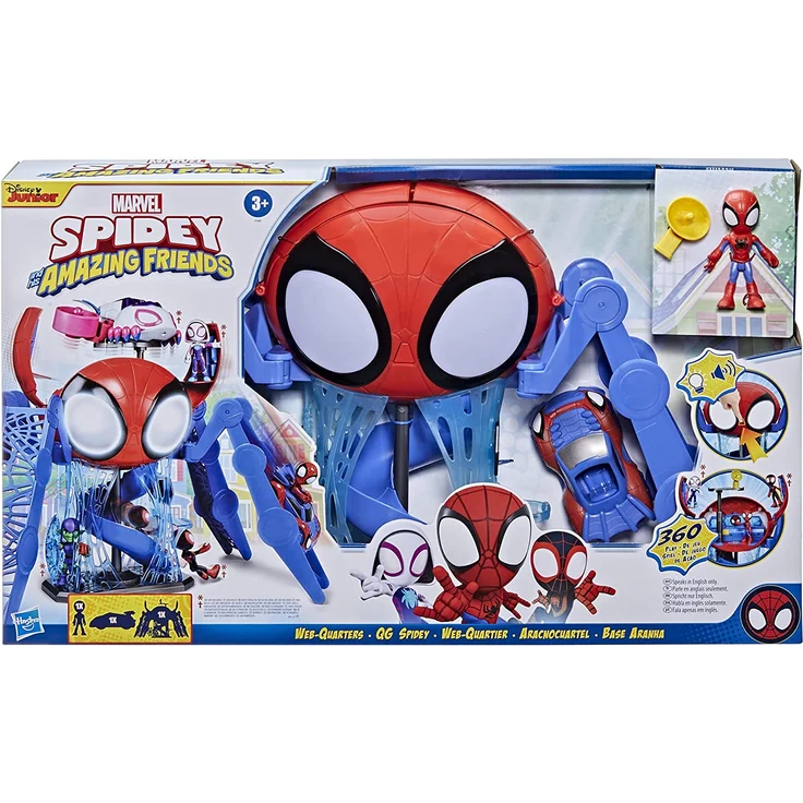 Marvel Web-Quarters Playset Aktion/Abenteuer Spidey and His Amazing Friends 3 Jahr(e) AAA Mehrfarbig – Bild 4