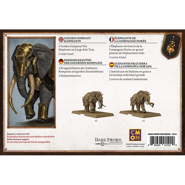 Song of Ice & Fire - Golden Company War Elephants (Kriegselefanten der Goldenen Kompanie) – Bild 3