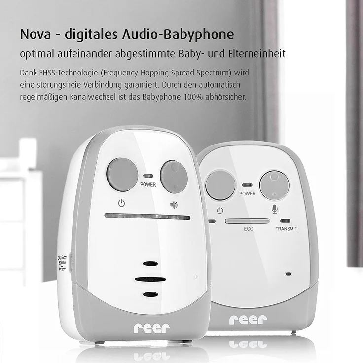 Reer Nova Babyphone FHSS Technologie bis zu 450 Meter – Bild 2