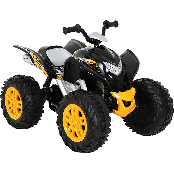 ROLLPLAY Elektro-Quad, Für Kinder ab 3 Jahren, Bis max. 35 kg, 12-Volt-Akku, Bis zu 4,5 km/h, Powersport ATV, Schwarz