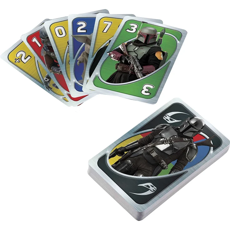 Mattel Games HJR23 - UNO Star Wars The Mandalorian Edition, Kartenspiel – Bild 5