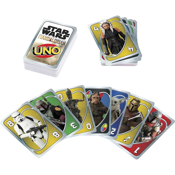 Mattel Games HJR23 - UNO Star Wars The Mandalorian Edition, Kartenspiel – Bild 2