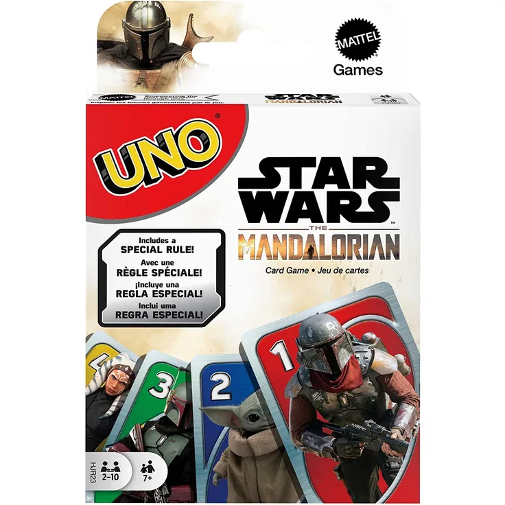 Mattel Games HJR23 - UNO Star Wars The Mandalorian Edition, Kartenspiel