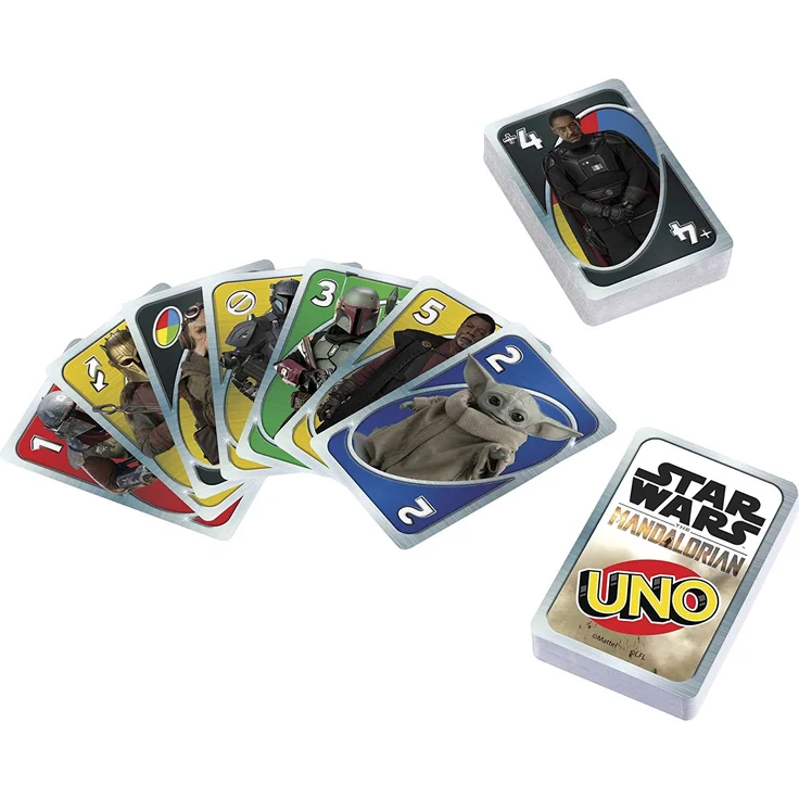 Mattel Games HJR23 - UNO Star Wars The Mandalorian Edition, Kartenspiel – Bild 3