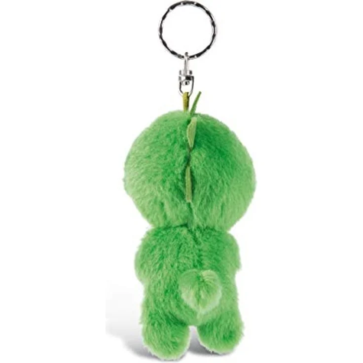 Nici 46311 Glubschis Tiger Fula 9cm Schlüsselanhänger, Plüschtieranhänger mit Schlüsselring, Stofftierschlüsselhalter, Pink/Weiß – Bild 2