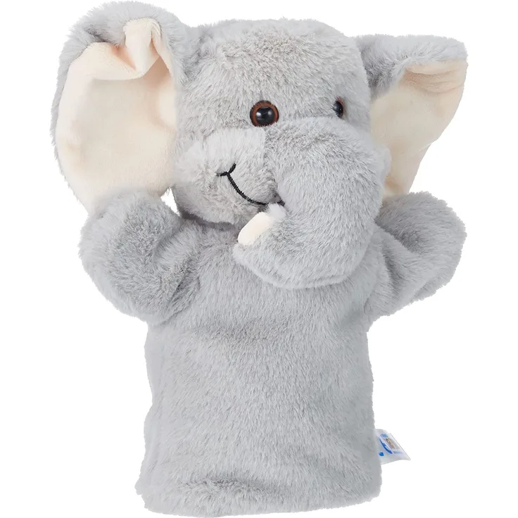 Heunec 394070 Handspielpuppe Elefant, grau