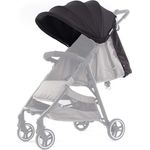 Kinderwagenverdeck Kuki Textil schwarz