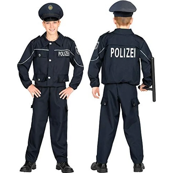 Widmann Polizist Kinder dunkelblau 3-tlg, Größe: 104 – Bild 1