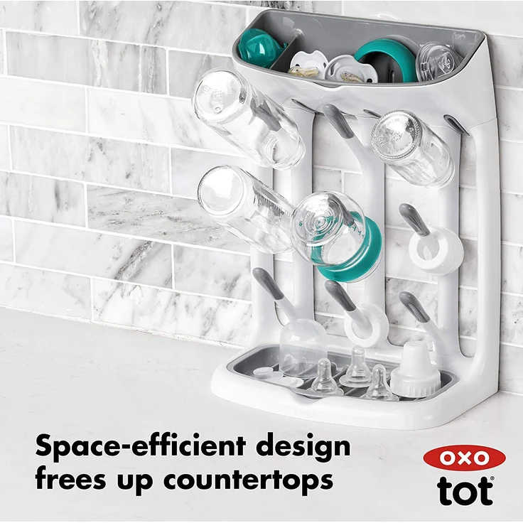 OXO Tot Kompakte Flaschenständer Grau Grau – Bild 6