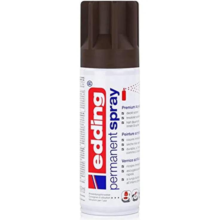 Edding, Permanent Spray, 5200, 200 ml (SCHOKOBRN)