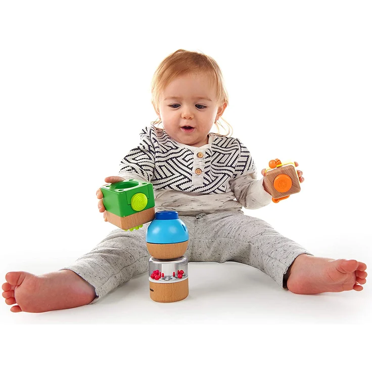 Baby Einstein by Hape E11886 - Vier verrückte Bausteine, Mehrfarbig – Bild 3