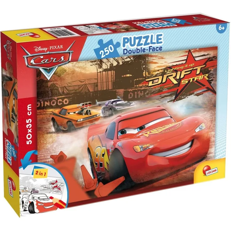 Lisciani 48106 Disney: Cars Puzzle, Mehrfarbig, 250