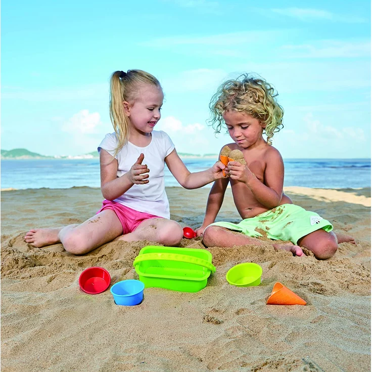 Hape E4057 - Eisdiele-Förmchen, Strandspielzeug/Sandspielzeug, mehrfarbig – Bild 3