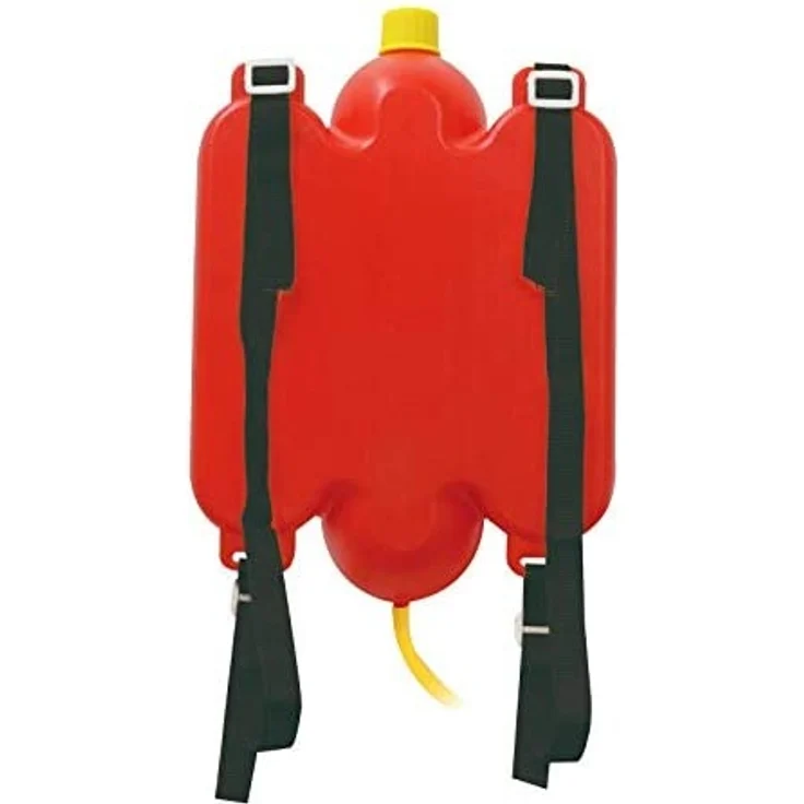 Jamara 460342 - Mc Fizz Wasserspritze mit Tank Rucksack 2,5L – Spritzfunktion, verstellbare Schultergurte, ca. 2,5 Liter Wassertank wie Rucksack tragen,Schlauch ca. 72 cm lang,Spritzreichweite ca. 7 m – Bild 3