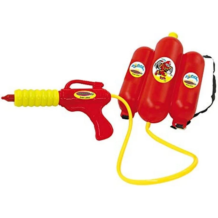 Jamara 460342 - Mc Fizz Wasserspritze mit Tank Rucksack 2,5L – Spritzfunktion, verstellbare Schultergurte, ca. 2,5 Liter Wassertank wie Rucksack tragen,Schlauch ca. 72 cm lang,Spritzreichweite ca. 7 m – Bild 1