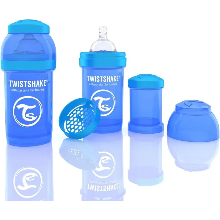 Twistshake 78002 Anti-Colic Babyflasche, 180 ml/6 oz, blau