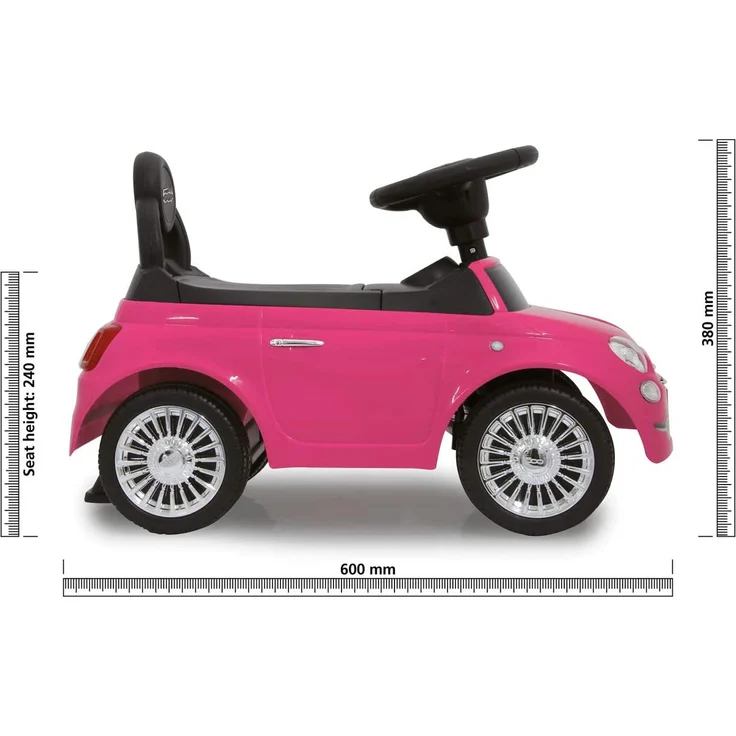 JAMARA 460436 Rutscher Fiat 500 pink – Bild 3