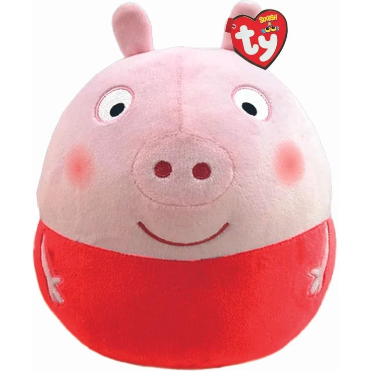 Peppa Wutz Pig Squish-a-boo Kinder Stoff-Tier Kuschel-Kissen 20cm – Bild 1