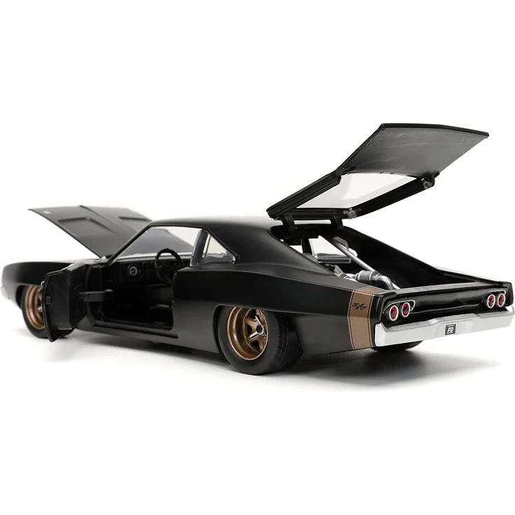 Jada Toys 253203075 Fast & Furious 1968 Dodge Charger 1:24, schwarz – Bild 4