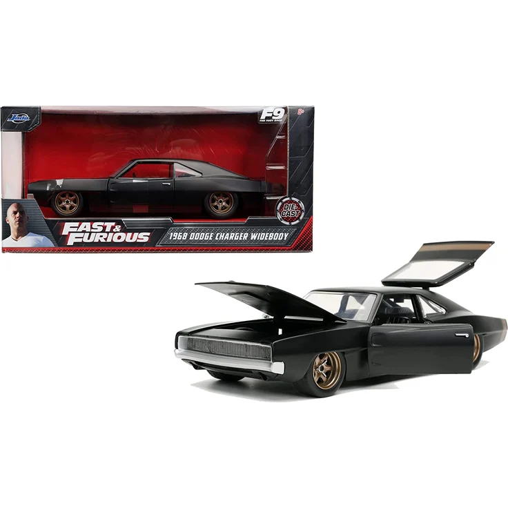 Jada Toys 253203075 Fast & Furious 1968 Dodge Charger 1:24, schwarz – Bild 8