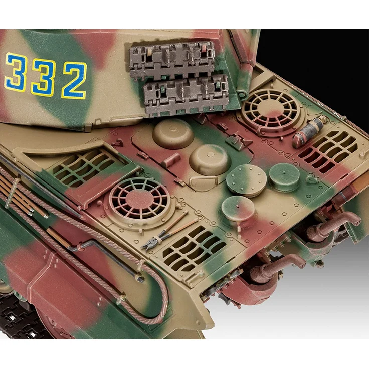 Revell Modellbausatz Panzer 1:35 - TigerII Ausf.B (Henschel Turret) im Maßstab 1:35, Level 4, originalgetreue Nachbildung mit vielen Details, 03249 – Bild 7