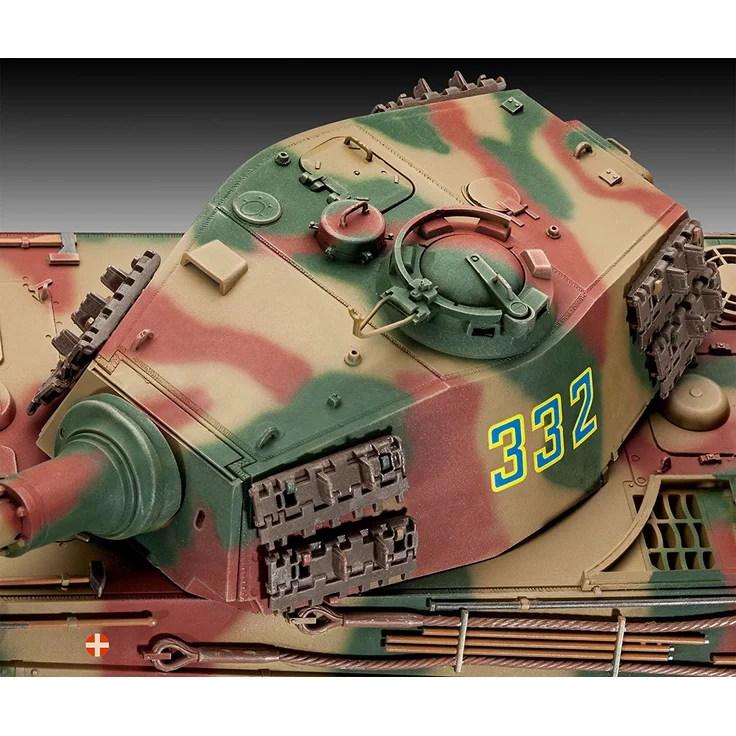 Revell Modellbausatz Panzer 1:35 - TigerII Ausf.B (Henschel Turret) im Maßstab 1:35, Level 4, originalgetreue Nachbildung mit vielen Details, 03249 – Bild 4