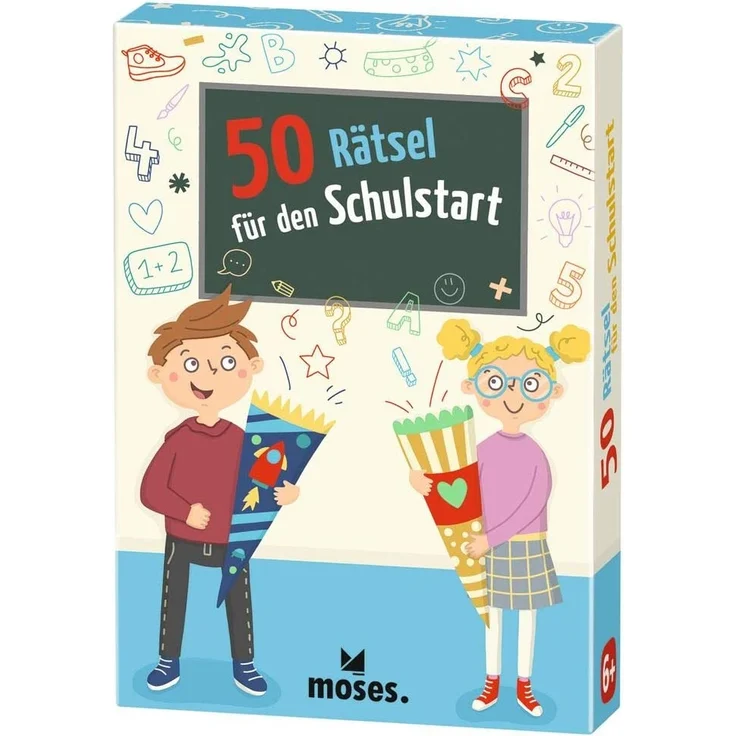 Moses. 30248 50 Rätsel für den Schulstart | Kinderbeschäftigung | Kartenspiel – Bild 1
