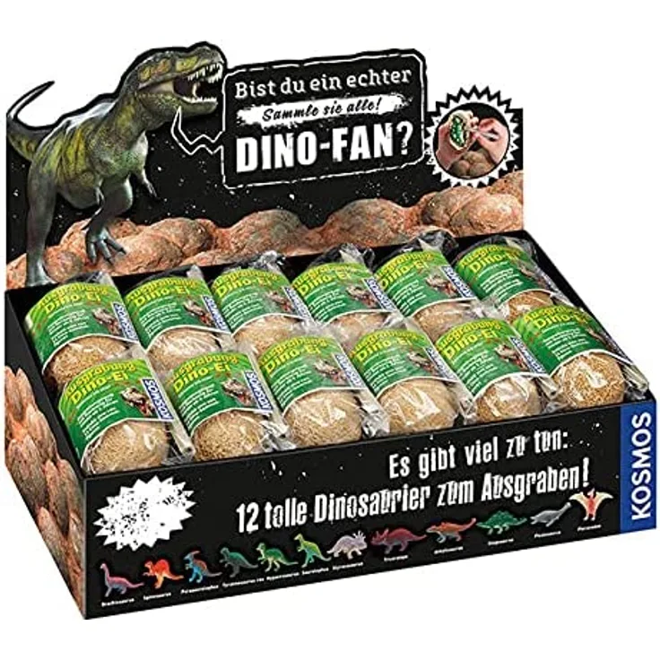 KOSMOS Dino-Eier, sortiert