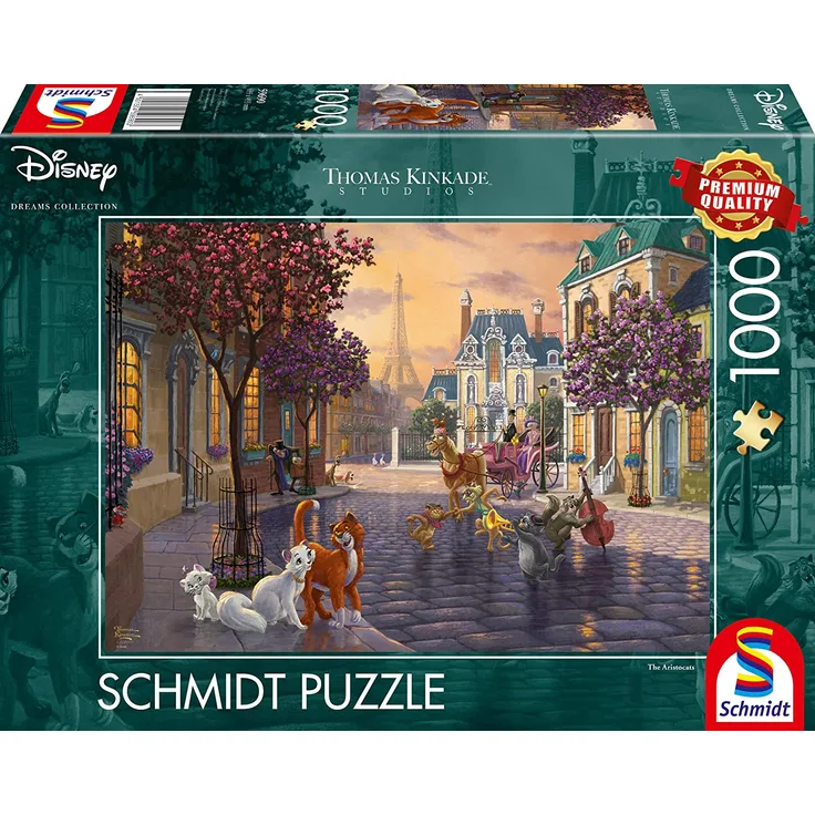 Schmidt Spiele 59690 Puzzle 1000T Disney, The Aristocats