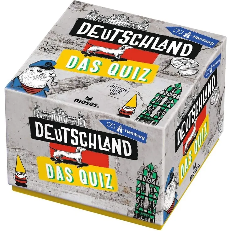 moses. Deutschland - Das Quiz | spannendes Wissensspiel für Deutschland-Kenner | Quizspiel mit 300 Fragen | Ab 12 Jahren