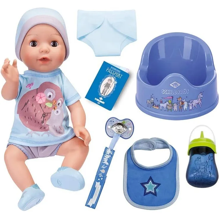 Schildkröt 615400001 - Kids Boy Trink und Nässbaby, 38 cm