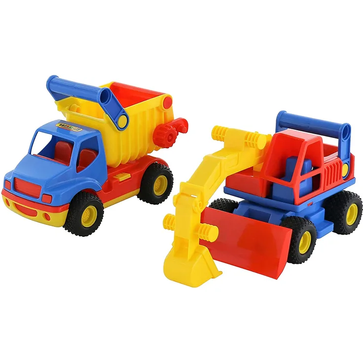 polesie 0452 'ConsTruck Kipper und Bagger Spielzeug