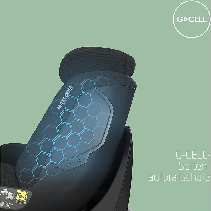 Maxi-Cosi Mica Eco, Neugeborene & Kleinkindsitz, Gruppe 0/1, drehbarer Kindersitz, 360°-Kindersitz mit ISOFIX, ab ca. 3 Monate bis zu 4 Jahren (ab Geburt mit Einlage für Neugeborene), Authentic Black – Bild 4