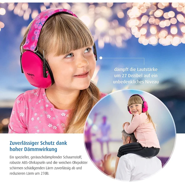 reer Mädchen Silentguard, faltbar Gehörschutz, pink, One Size – Bild 5