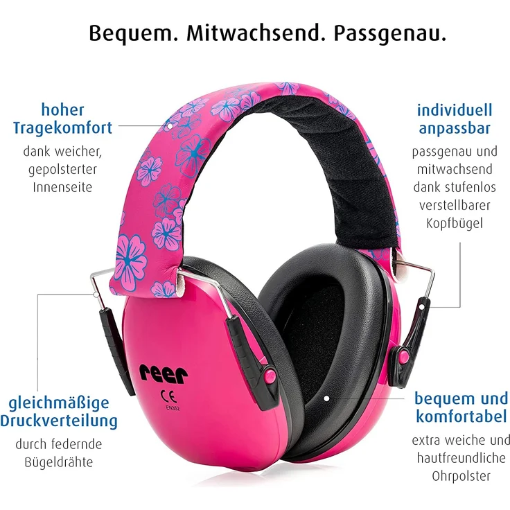 reer Mädchen Silentguard, faltbar Gehörschutz, pink, One Size – Bild 4