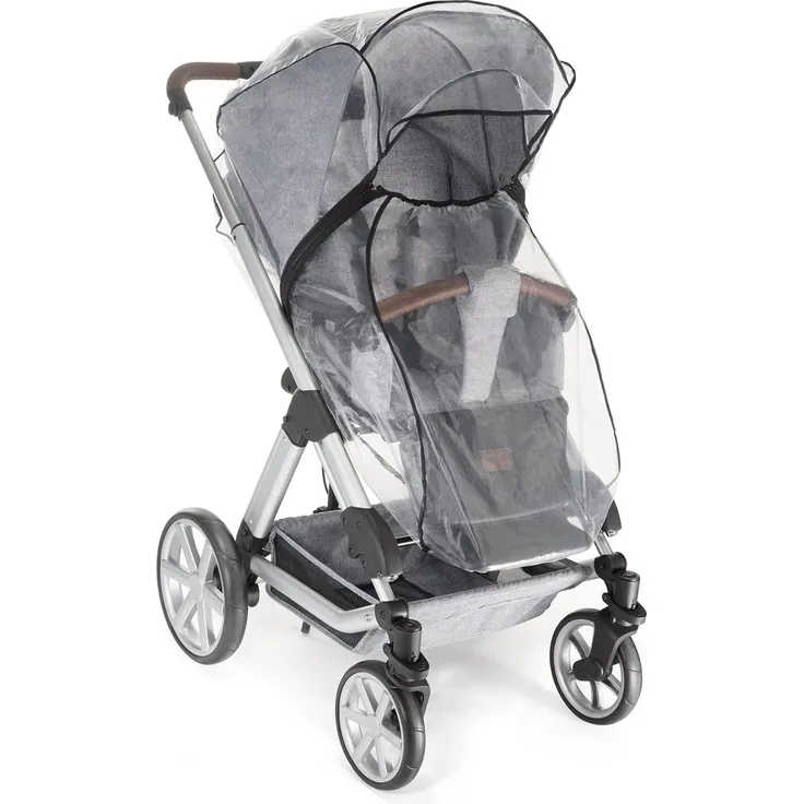 Reer RainCover Classic + Regenschutz, für Kombi-Kinderwagen mit Reißverschluss