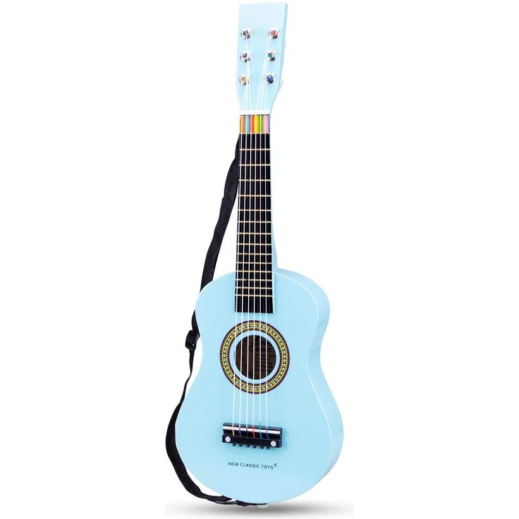 New Classic Toys - 10342 - Musikinstrument - Spielzeug Holzgitarre - Blau – Bild 2