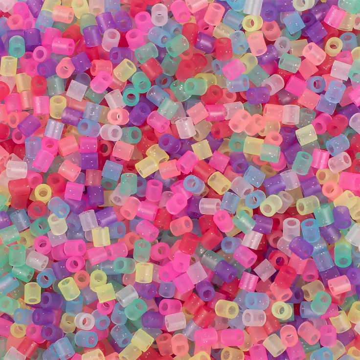 Bügelperlen - ca. 5000 Stück - Glitzermix – Bild 2