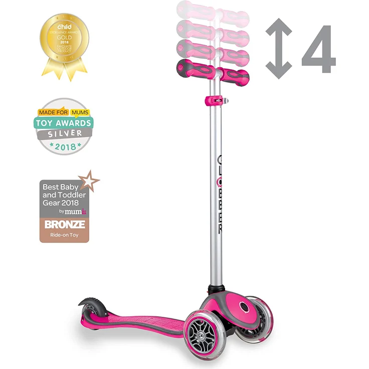Globber Unisex kinder Scooter EVO COMFORT 5in1, pink, Einheitsgröße, 458-110 – Bild 9