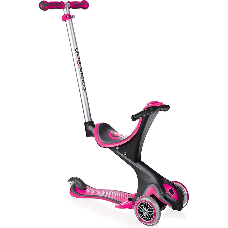 Globber Unisex kinder Scooter EVO COMFORT 5in1, pink, Einheitsgröße, 458-110