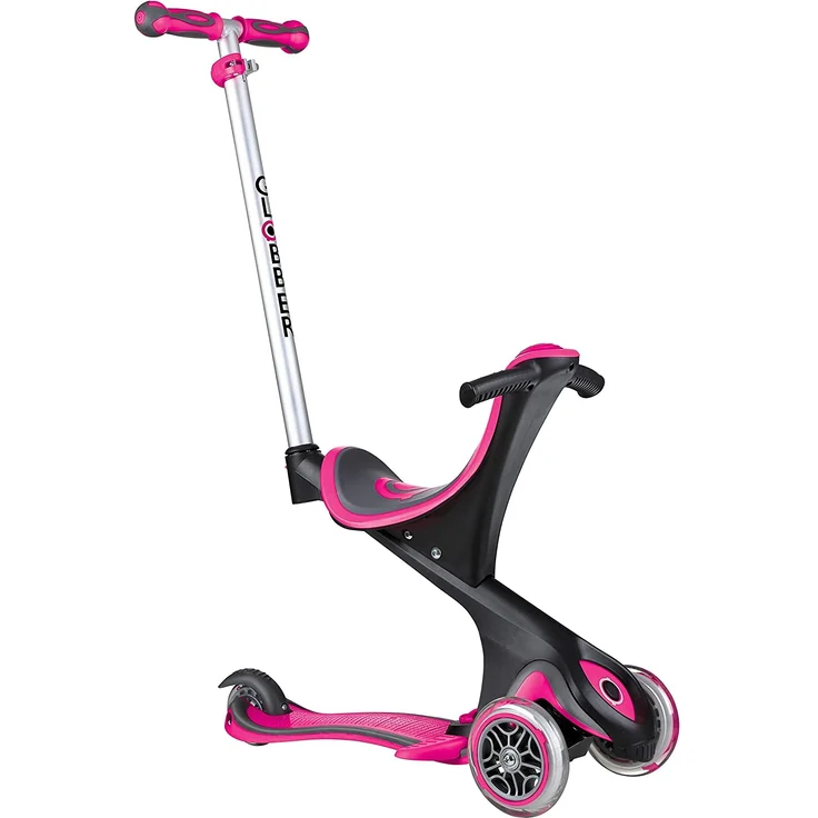 Globber Unisex kinder Scooter EVO COMFORT 5in1, pink, Einheitsgröße, 458-110 – Bild 3