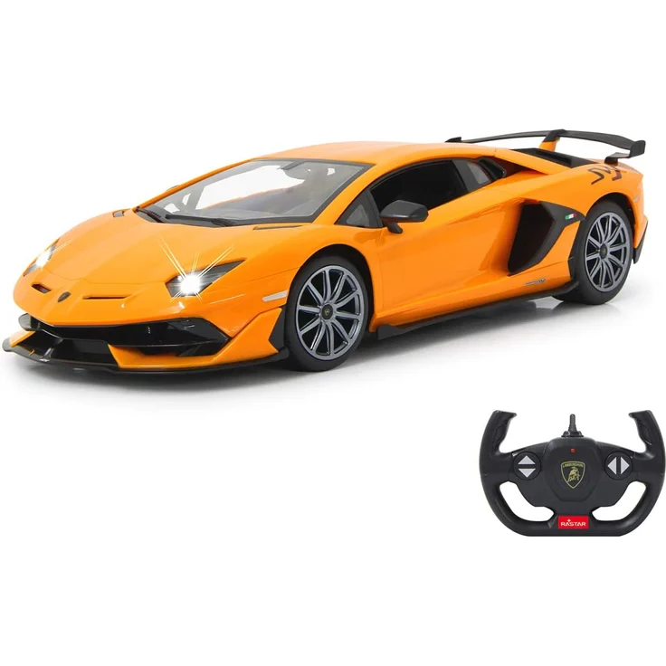 Jamara 405170 Lamborghini Aventador SVJ 1:14 orange 2,4GHz-offiziell lizenziert, bis zu 1 Stunde Fahrzeit bei ca. 11 Km/h, perfekt nachgebildete Details, hochwertige Verarbeitung - Preisvergleich – Bild 1