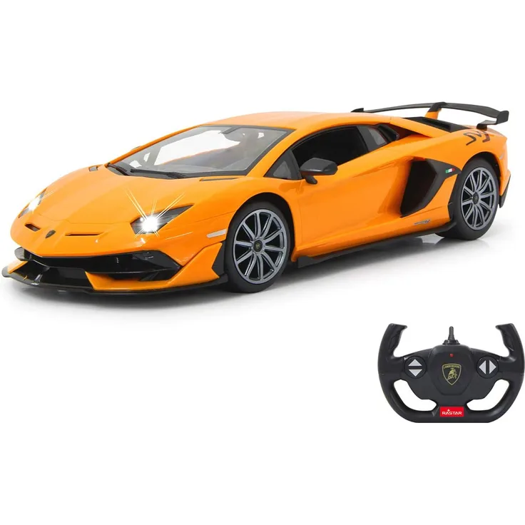 Jamara 405170 Lamborghini Aventador SVJ 1:14 orange 2,4GHz-offiziell lizenziert, bis zu 1 Stunde Fahrzeit bei ca. 11 Km/h, perfekt nachgebildete Details, hochwertige Verarbeitung - Preisvergleich