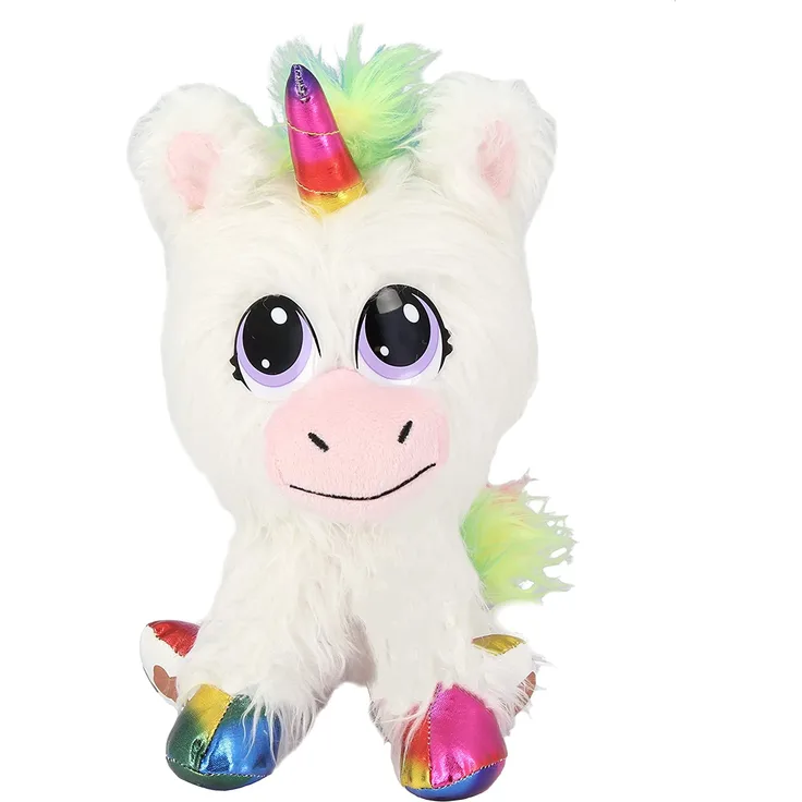 Bauer Spielwaren ''Rescue Runts'' Einhorn (18013): Dein neues Haustier zum Adoptieren, Pflegen und Liebhaben Plüschtier, weiß, ca. 23 cm
