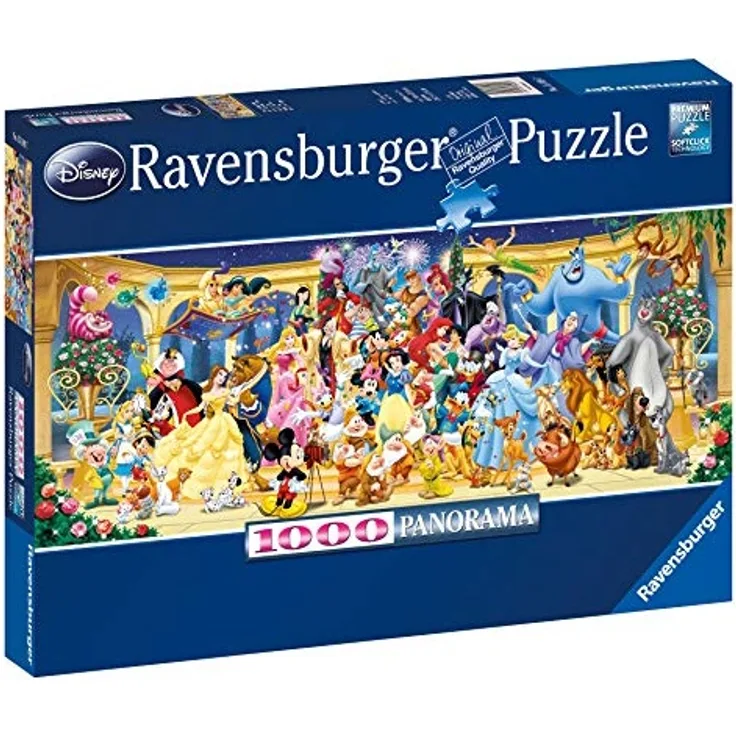 RAVENSBURGER 1000 Teile Panorama Puzzle Disney Gruppenfoto