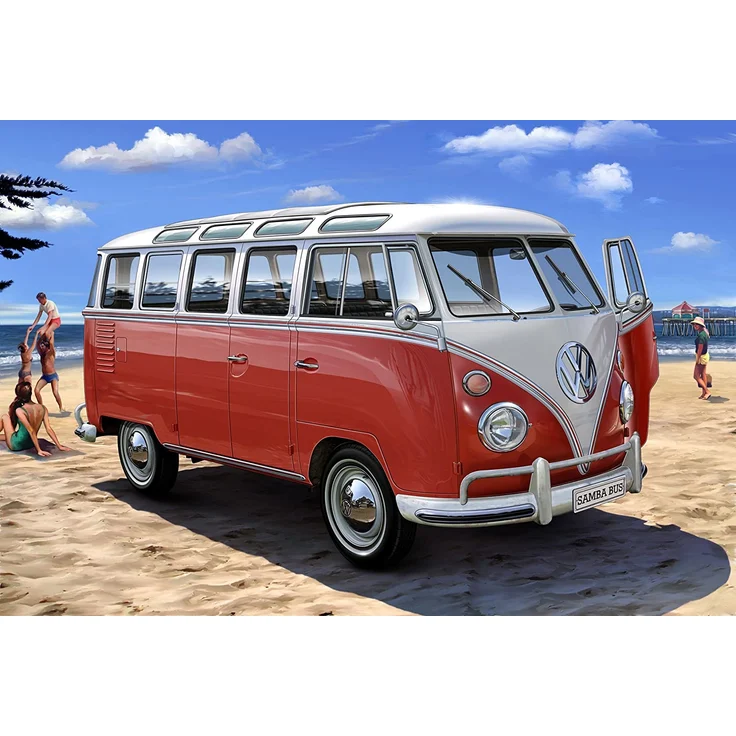 Revell Modellbausatz Auto 1:24 - Volkswagen VW T1 Bulli Samba Bus im Maßstab 1:24, Level 5, originalgetreue Nachbildung mit vielen Details, VW Bus, 07399 – Bild 13