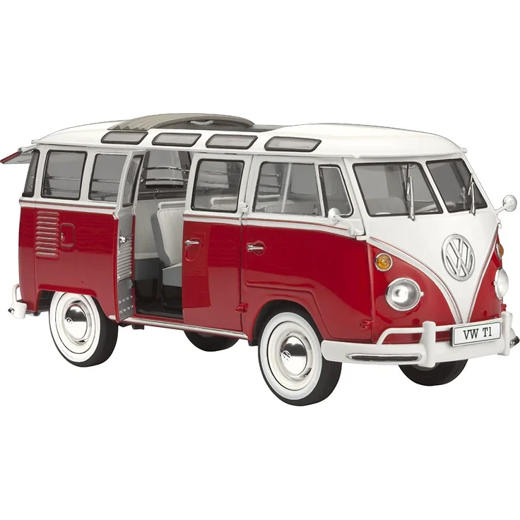 Revell Modellbausatz Auto 1:24 - Volkswagen VW T1 Bulli Samba Bus im Maßstab 1:24, Level 5, originalgetreue Nachbildung mit vielen Details, VW Bus, 07399 – Bild 3