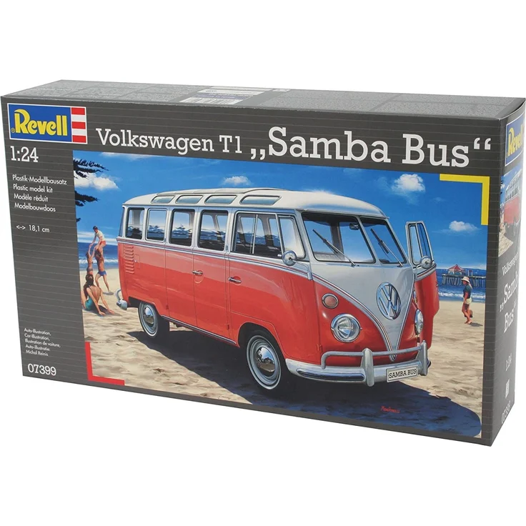 Revell Modellbausatz Auto 1:24 - Volkswagen VW T1 Bulli Samba Bus im Maßstab 1:24, Level 5, originalgetreue Nachbildung mit vielen Details, VW Bus, 07399 – Bild 16