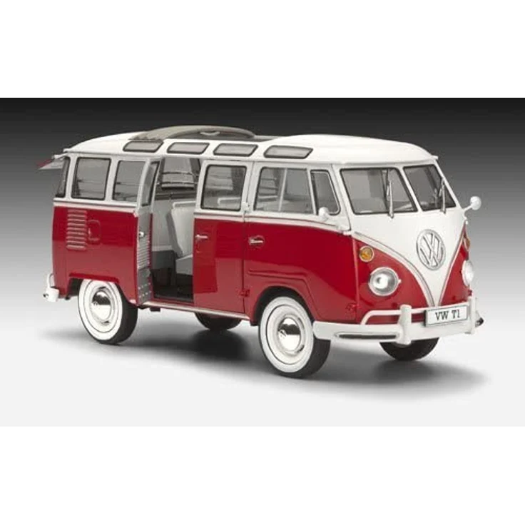 Revell Modellbausatz Auto 1:24 - Volkswagen VW T1 Bulli Samba Bus im Maßstab 1:24, Level 5, originalgetreue Nachbildung mit vielen Details, VW Bus, 07399 – Bild 12